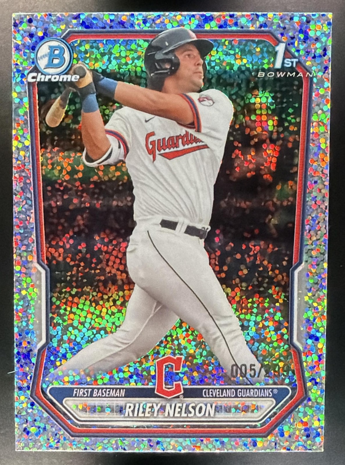2026 Bowman Riley Nelson #BCP-124 Chrome Speckle Refractor /299 1st Prospect