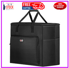 BUBM Desktop Computer Carrying Case, Padded Nylon Carry Tote Bag for Transpor...