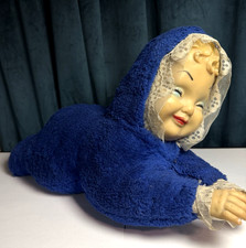Vintage Large Rubber Face Doll Plush Baby Rushton Ruston Maybe? 18 in. Long