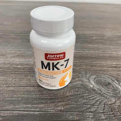Jarrow Formulas Most Bioactive Form of Vitamin K2 MK-7 90 MCG 60 Softgels 12/26