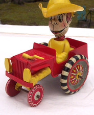 Vintage MARX Crazy Action Tin Toy / Western Theme / For Parts or Restoration