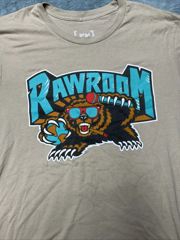 Camisa Rawroom Grizzlies Para Hombres XL Beige NBA Baloncesto Manga Corta POD Cast Foto 3 de 4