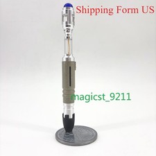 10th Doctor Who Metal Tactile Sonic Screwdriver Prop Replica Extendable Toy Gift