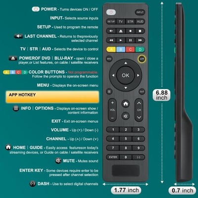 LCD TV Remote Control Replacement Remote Controller for G009 HDTV