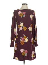 Ann Taylor LOFT Women Red Casual Dress 0