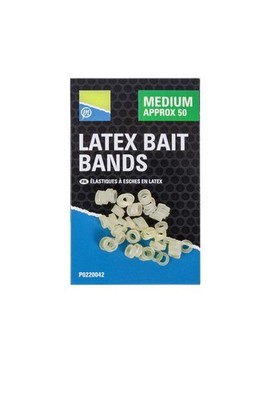 Preston Latex Bait Bands - Köderband Köder Gummi Band Medium Large