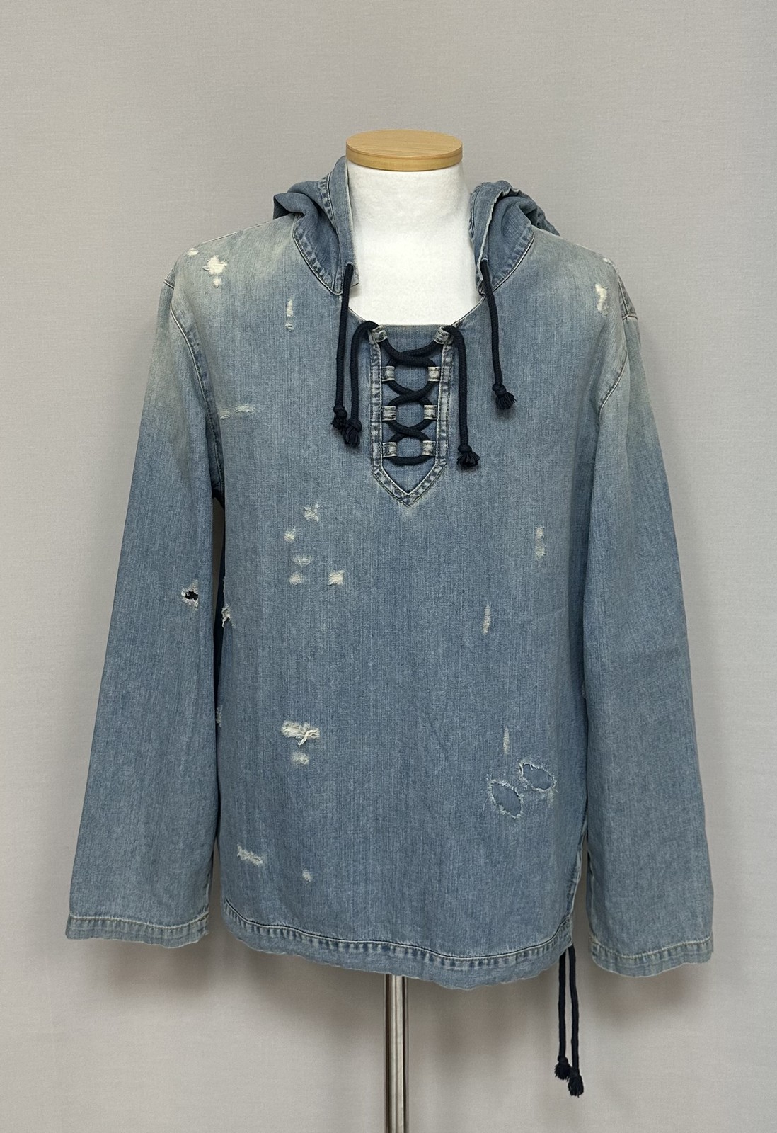 Camicia Saint Laurent denim con cappuccio 95 101561276