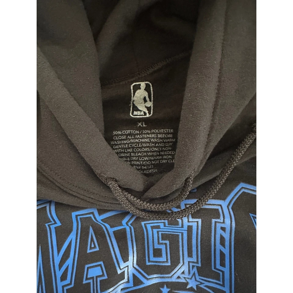 Sudadera con capucha de baloncesto Junk Food in Orlando Magic NBA para hombre XL negra azul Foto 2 de 4