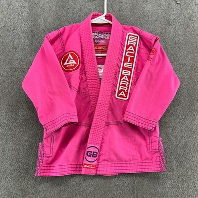 Gracie Barra Equipe GB Jiu Jitsu Kimono Top Youth Y2 Pink Marital Arts MMA
