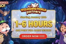 Monopoly Go   Partner Event - Wizarding World   Slot 1- 6Hour  Full carry 80k