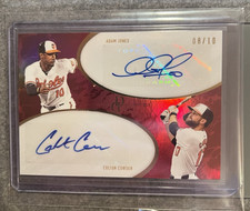 2025 Topps Dynamic Duals Adam Jones/Colton Cowser Dual Auto /10 Red Refractor