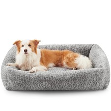 JOEJOY Dog Bed Medium Size Dog, Washable Orthopedic M 30"x24"x8" , Grey