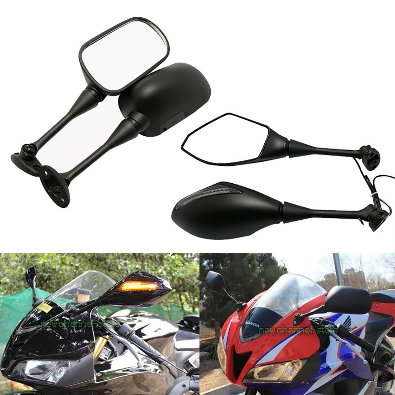 Pair Black Mirrors For Honda CBR250R 2011-2013 CBR500R 2012-2014 CBR300R  2015 US