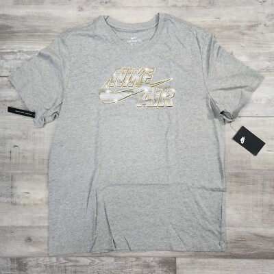 Sz M Nike Bling T Shirt Grey New With Tags BQ0690-063