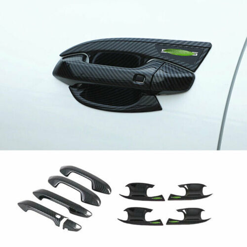 9-Piece Carbon Fiber Door Handle Cover & Cup Bowl Trim For Kia Seltos 2020-2023