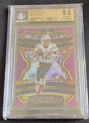 2019 Select Purple Prizm Tom Brady 20 /75 BGS 9.5 GEM MINT