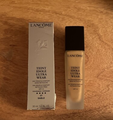 Lancôme Teint Idole Ultra Wear Foundation 24 Hour Wear 07 Sable 30 ml LSF 15