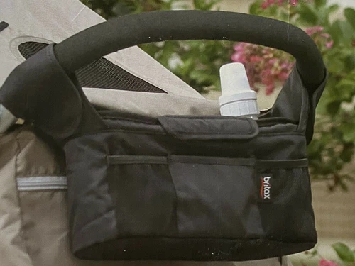 Britax Stroller Organizer fits strollers with handles 13" wide up to 21" wide  - Picture 2 of 6