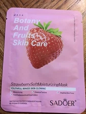 SADOER Botany and Fruits Skin Care Strawberry Soft Moisturizing Mask