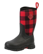 Muck Kid's Rugged II Boot - Black/Plaid