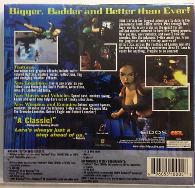 Tomb Raider III: Adventures of Lara Croft Jewel Case (PC, 1999