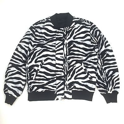 NWT Supreme NY Men's Black Zebra Reversible MA-1 Bomber NWT Supreme NY Men's Black Zebra Reversible MA-1 Bomber