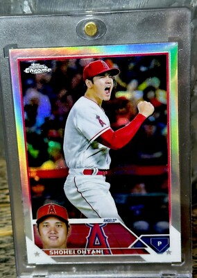 Shohei Ohtani RARE REFRACTOR INVESTMENT CARD SSP TOPPS CHROME ANGELS MVP MINT