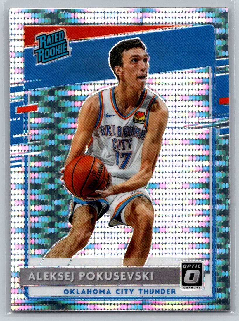 2020  Donruss Optic #167 Aleksej Pokusevski Rated Rookie Silver Pulsar