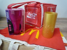 Coca Cola, GL&Auml;SER&nbsp; Konvolut ; K&Uuml;HLTASCHE ,Einkauftasche&nbsp;