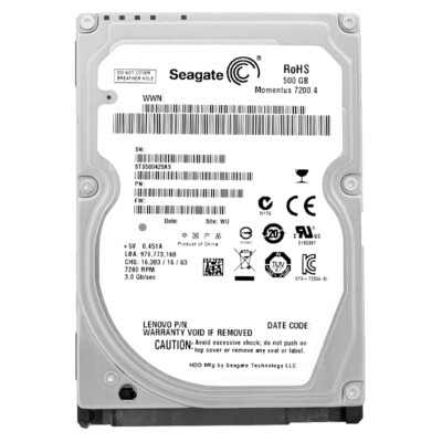 Seagate Momentus ST9500420AS 500GB 16MB  SATA II 2,5'' 7200RPM 