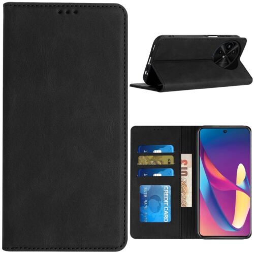 For TCL 50 XL 50XL 5G Vegan Leather Case ID Card Money Holder Magnetic Closure - Picture 6 of 21
