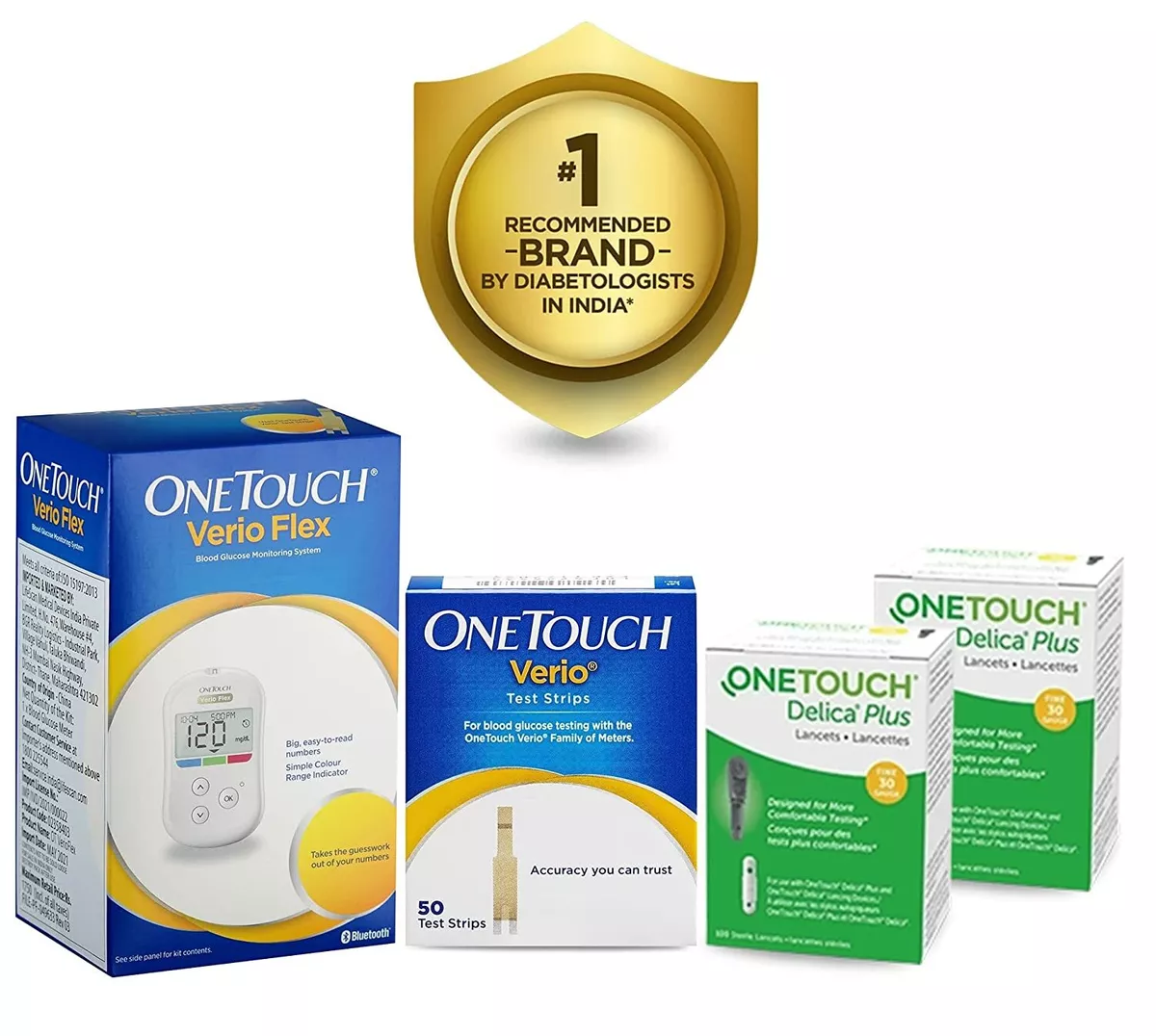 OneTouch Verio Diabetic Test Strips for Blood Sugar Monitor