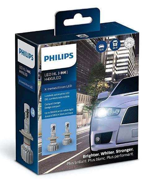 H4XULED Philips Ultinon LED Gen 2 – 2 pack H4 Headlights 160