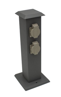 IBV Steckdosensäule mit 4 Steckdosen Ip44 400166-004 Anthr. online 