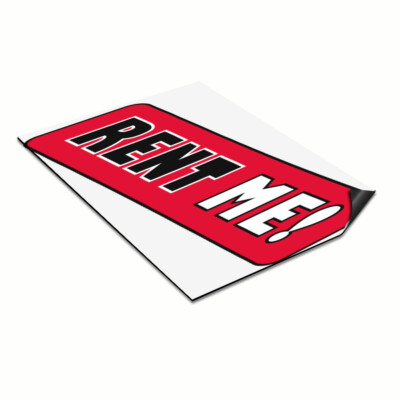 Car Magnet Set of 2 Rent Me! Outdoor Advertising Printing Industrial Sign