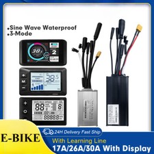 Regolatore impermeabile onda sinusoidale tre modalità Ebike 36V/48V 17A 26A 30A display LCD