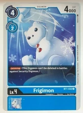 Digimon Frigimon Release Special Booster BT1-032 NM/M