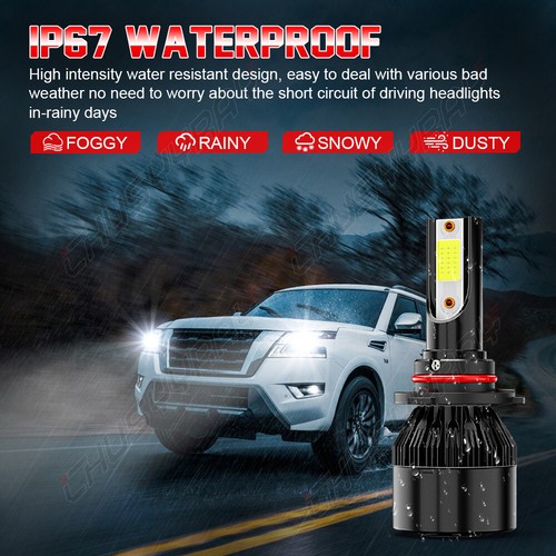 For Nissan Rogue 2008-2013 6000K 6X LED Headlight High Low Fog Light Bulbs Combo - 第 11/14 張圖片