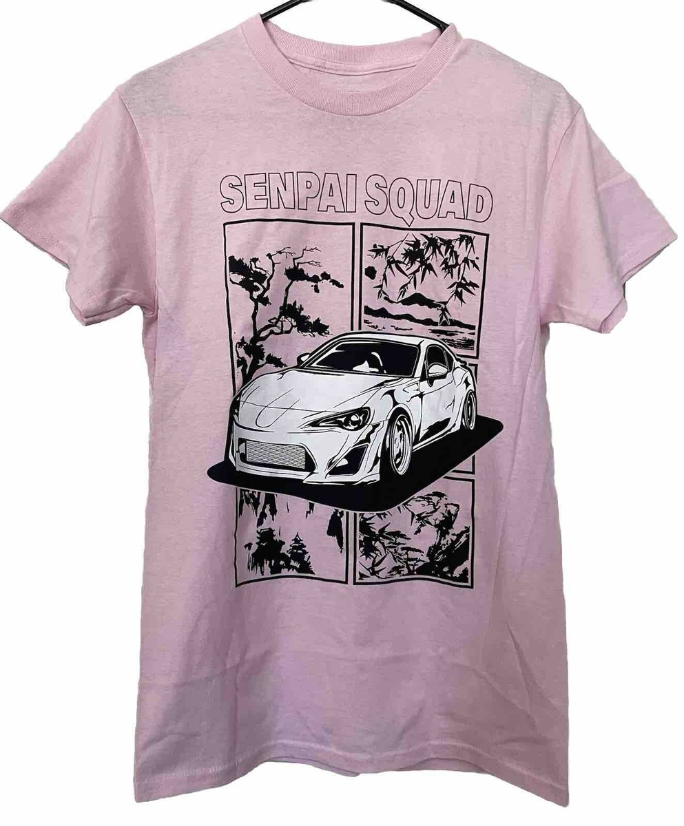 Senpai Squad Anime Gaming Driving Cars Spencer's T-Shirt Tee