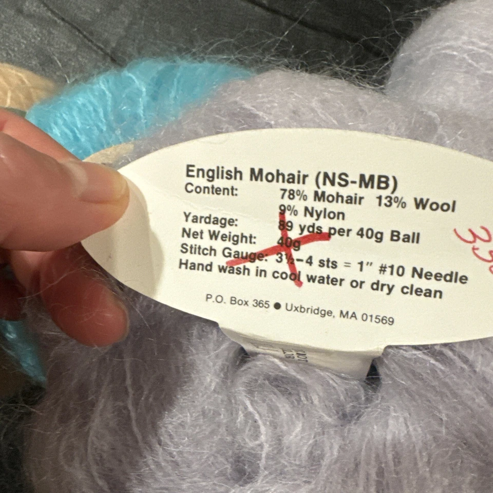 Fios IronStone Mohair Inglês 78% Mohair 13% Lã 9% Nylon 5 Fios - Imagem 4 de 4