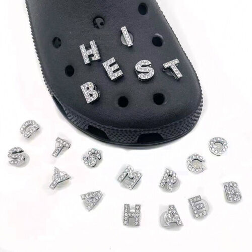Letra Zapatos Dijes A - Z Alfabeto para Zapatos Hebilla Cristal UKUKUKUK - Imagen 3 de 68