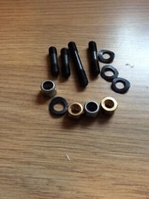 Lambretta Exhaust carb inlet manifold stud kit Brass nuts