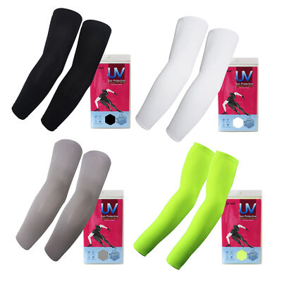 The Elixir Golf 4 Pairs,UV Sun Protection Arm Sleeves, Cooling Sports Sleeves