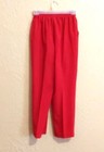 Used Women’s Size XSP Red Slacks from BonWorth –Classic, Comfy 100% Polyester — photo 2