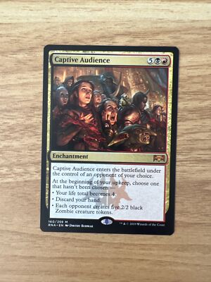 Captive Audience 1x FOIL RNA MTG Ravnica Allegiance Mythic MINT black red Captive Audience 1x FOIL RNA MTG Ravnica Allegiance Mythic MINT black red