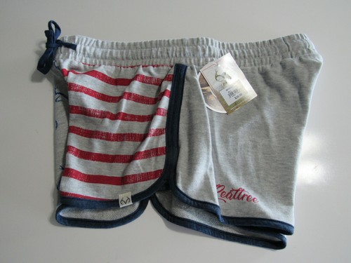 Womens Realtree Stars Stripes Patriotic 3" Lounge Shorts Nwt - Picture 3 of 5