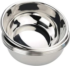18/10 Stainless Steel Mixing Bowls [4 PACK] Heavy Duty Metal Bowls, 1.5 Quart