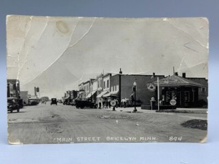 1920s RED CROWN STANDARD GAS STATION Minnesota BRICELYN Real PHOTO Postcard RPPC