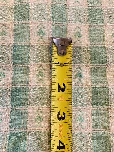 Antique Early American 1940’s Woven Cotton Fabric Textile Green - Picture 8 of 20