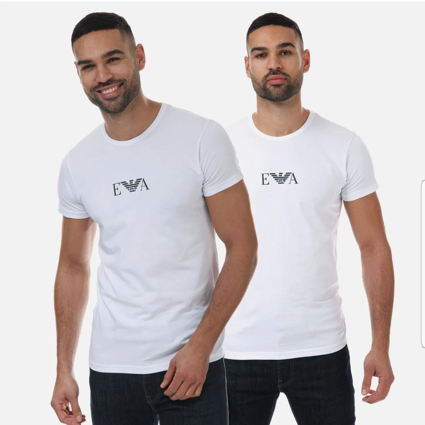 Emporio Armani 2 Pack T-shirts Mens White